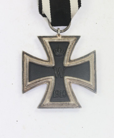 Eisernes Kreuz 2. Klasse 1914, runde 3 Variante (!), nicht magnetisch (!), Deschler & Sohn, München - Militaria-Berlin