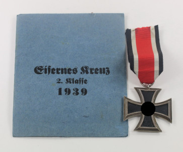 Eisernes Kreuz 2. Klasse 1939, in Verleihungstüte Klein & Qunter A.G. Oberstein - Militaria-Berlin