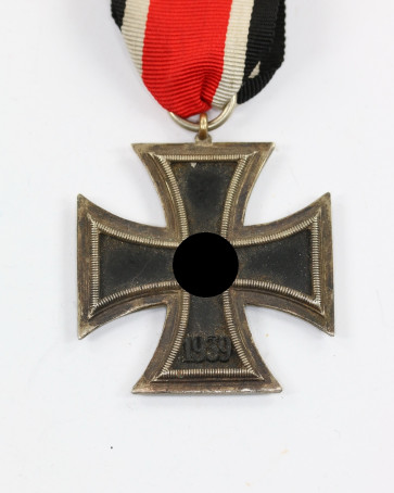  Eisernes Kreuz 2. Klasse 1939, Juncker, -Wide Frame- Zink Kern (!) - Militaria-Berlin