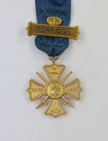 Erinnerungskreuz Treu der Marine, mit Spange Torp. Div. - Militaria-Berlin