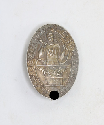  Erinnerungszeichen Verdienste um das Feuerlöschwesen 1934, Silber 900 Fein Preuss. Staatsmünze - Militaria-Berlin