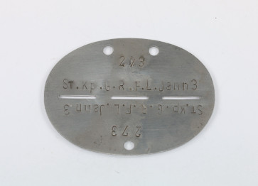 Erkennungsmarke, Stabs Kompanie Grenadier Regiment F.L. Jahn 3 - Militaria-Berlin