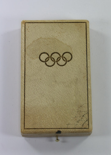 Etui Deutsche Olympia-Erinnerungsmedaille 1936 - Militaria-Berlin