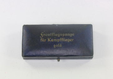 Etui für eine Frontflugspange für Kampfflieger gold - Militaria-Berlin