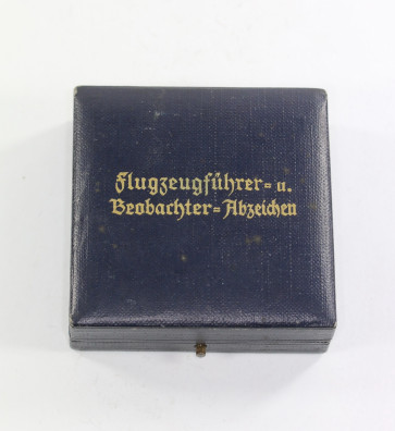 Etui Flugzeugführer u. Beobachter Abzeichen (Doppelabzeichen) - Militaria-Berlin