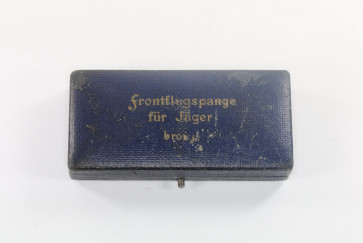 Luftwaffe, Etui Frontflugspange für Jäger in bronze - Militaria-Berlin