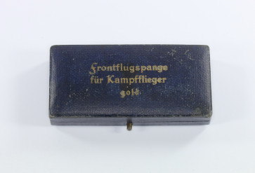 Etui Frontflugspange für Kampfflieger in Gold - Militaria-Berlin