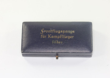 Etui Frontflugspange für Kampfflieger silber - Militaria-Berlin