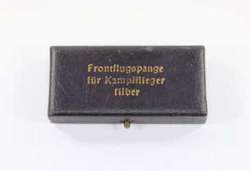 Etui Frontflugspange für Kampfflieger in Silber - Militaria-Berlin