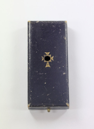  Etui Mutterkreuz in Gold, Werner Redo, Saarlautern - Militaria-Berlin