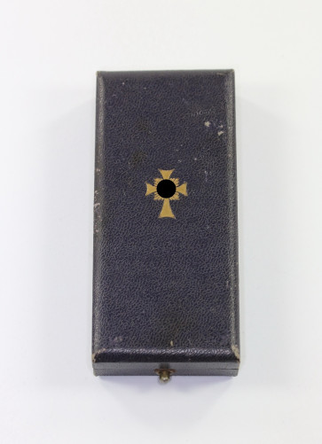 Etui Mutterkreuz in Gold, Wilh. Deumer Kom.Ges. Lüdenscheid - Militaria-Berlin