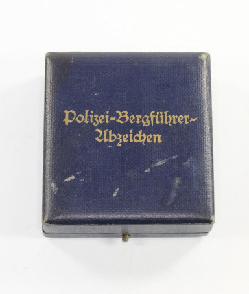 Etui Polizei Brgführer Abzeichen (Polizei-Bergführer-Abzeichen) - Militaria-Berlin