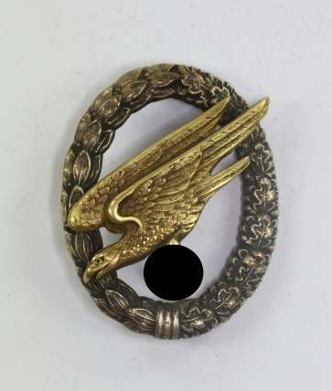 Fallschirmschützenabzeichen der Luftwaffe, Hst. C.E. Juncker Berlin S.W. - Militaria-Berlin