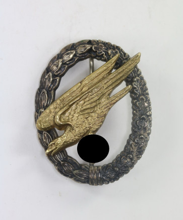 Fallschirmschützenabzeichen der Luftwaffe, Hst. C.E. Juncker Berlin S.W. - Militaria-Berlin