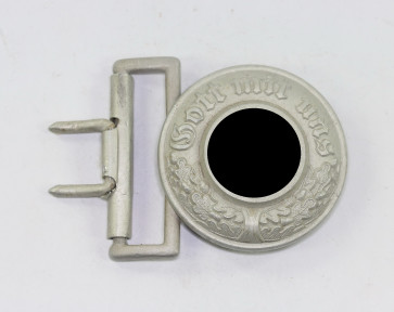 Feldbindenschloss für Polizei Führer, Hst. A DRGM 37 - Gott mit Uns - Militaria-Berlin