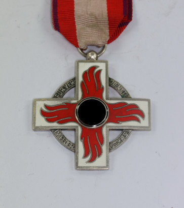 Feuerwehrehrenzeichen 2. Stufe, Hst. 60 (Katz & Deyle, Pforzheim) - Für Verdienste im Feuerlöschwesen - Militaria-Berlin