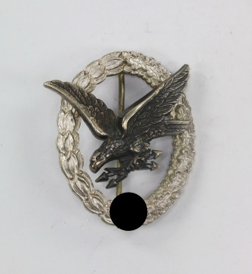  Fliegerschützenabzeichen der Luftwaffe mit Blitzbündel, Hst. B&NL (Berg & Nolte, Lüdenscheid) - Militaria-Berlin