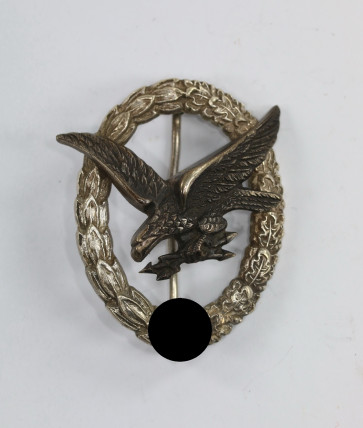 Fliegerschützenabzeichen der Luftwaffe mit Blitzbündel, Hst. BSW (Kleeblatt) - Militaria-Berlin