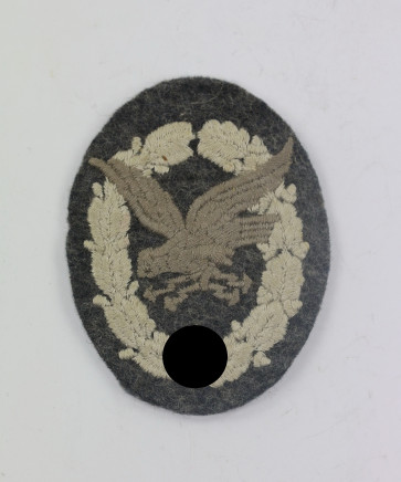  Fliegerschützenabzeichen mit Blitzbündel der Luftwaffe, Stoff - Militaria-Berlin