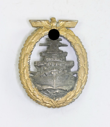 Flottenkriegsabzeichen, Hst. Schwerin Berlin - FEC. Adolf Bock (Zink) - Militaria-Berlin