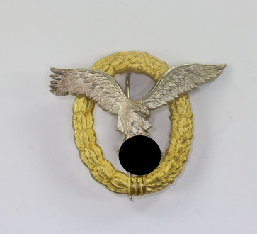 Flugzeugführer- und Beobachterabzeichen (Doppelabzeichen), Friedrich Linden, Lüdenscheid (FLL) - Militaria-Berlin