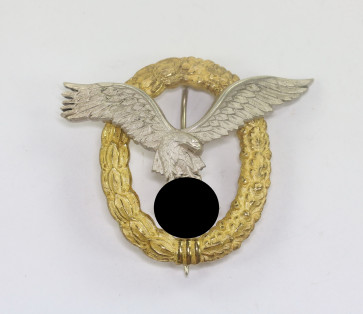 Flugzeugführer- und Beobachterabzeichen (Doppelabzeichen), Friedrich Linden, Lüdenscheid (FLL) - Militaria-Berlin