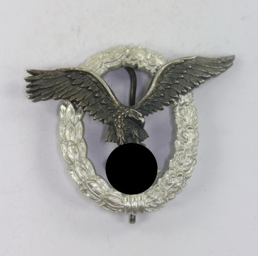 Flugzeugführerabzeichen der Luftwaffe, Aluminium (!), C.E.Juncker, Berlin (J.2) - Militaria-Berlin