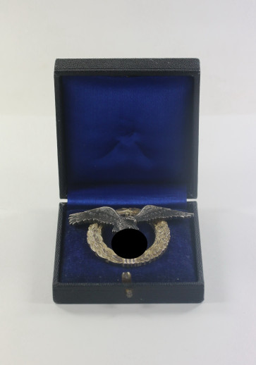 Flugzeugführerabzeichen der Luftwaffe, Hst. W. Deumer Lüdenscheid, im Etui - Militaria-Berlin