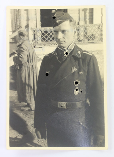 Foto, Friedrich Banach Ritterkreuzverleihung (Panzertruppe) - Militaria-Berlin
