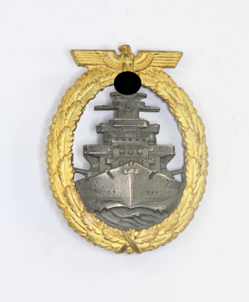 Frühes Flottenkriegsabzeichen, Hst. Schwerin Berlin  - Militaria-Berlin