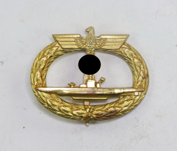 Frühes U-Bootskriegsabzeichen 1939, Hst. Schwerin Berlin68 (Typ 1.1) - Militaria-Berlin