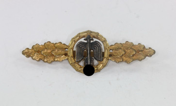  Frontflugspange für Jäger in Gold, Buntmetall - Militaria-Berlin