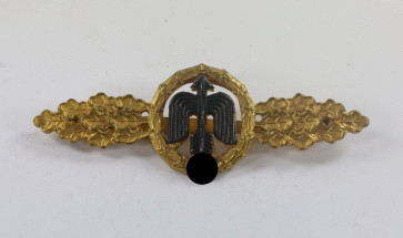  Frontflugspange für Jäger in Gold, Buntmetall - Militaria-Berlin