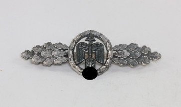 Frontflugspange für Jäger in Silber, Hst. G.H. Osang Dresden - Militaria-Berlin