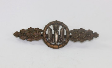 Frontflugspange für Kampfflieger in Bronze, Kriegsgefangenschft (!) - Militaria-Berlin