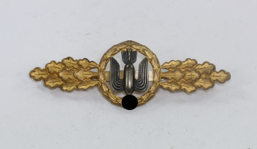 Frontflugspange für Kampfflieger in Gold, Hst. G.H. Osang Dresden (Buntmetall) - Militaria-Berlin