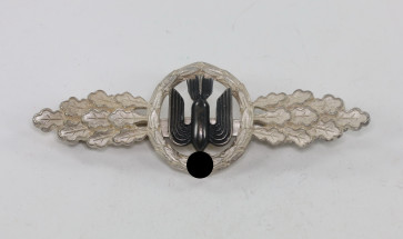 Frontflugspange für Kampfflieger in Silber, Hst. G.H. Osang Dresden - Militaria-Berlin