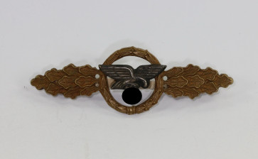 Frontflugspange für Transportflieger in Bronze, Buntmetall - Militaria-Berlin