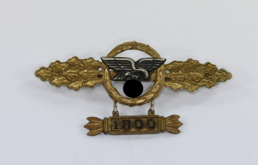 Frontflugspange für Transportflieger in Gold mit Anhänger 1800 - Militaria-Berlin