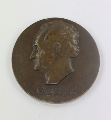 Goethe Medaille, Ehrenpreis des reichspräsidenten Verfassungstag Goethe Gedenkjahr 1932 - Militaria-Berlin