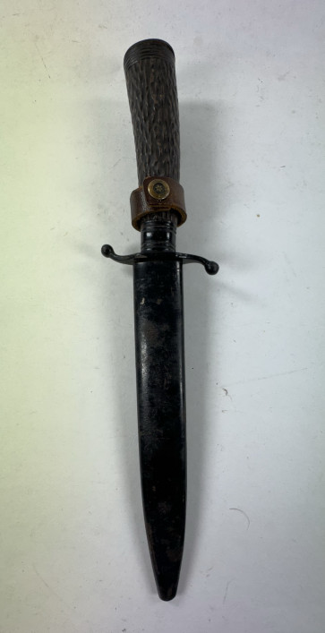 Grabendolch, Hst. WKC, Variante mit Metallgriff in Horn Optik (!) - Militaria-Berlin