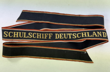 Handelsmarine, Mützenband Schulschiff Deutschland - Militaria-Berlin