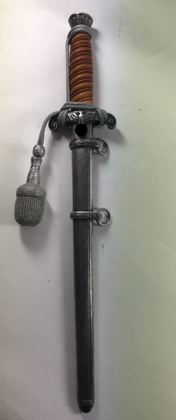 Heeres Offiziersdolch, Hst. GEBR. HELLER, mit Portepee - Militaria-Berlin