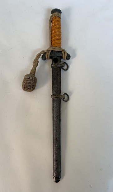 Heeres Offiziersdolch, Hst. Rich. Abr. Herder Solingen, mit Portepee - Militaria-Berlin