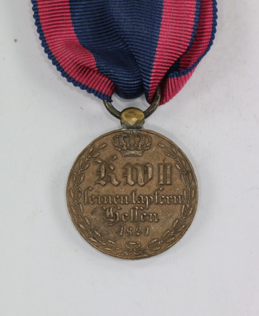Hessen-Kassel, Kriegsdenkmünze 1814-1815 für Kämpfer - Militaria-Berlin