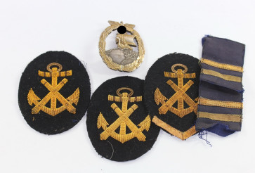 Hilfskreuzer Kriegsabzeichen, Sterling (!) - Militaria-Berlin