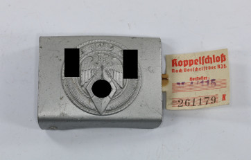 Hitler Jugend (H.J.), Koppelschloß, Hst. RZM M5/276, mit RZM Etikette - Militaria-Berlin