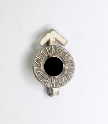  Hitlerjugend (HJ), 16 MM Miniatur, Leistungsabzeichen in Silber, Hst. RZM M1/34 - Für Leistungen in der HJ - Militaria-Berlin