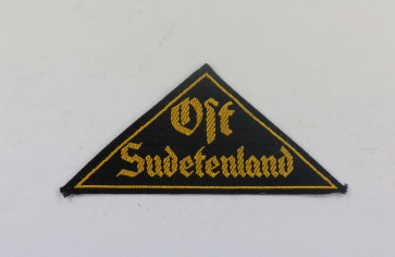 Hitlerjugend (HJ), Gebietsdreieck "Ost Sudetenland", RZM Etikette - Militaria-Berlin