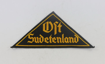 Hitlerjugend (HJ), Gebietsdreieck "Ost Sudetenland", RZM Etikette - Militaria-Berlin